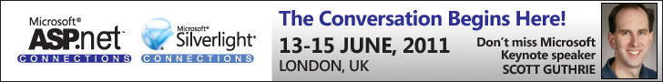 Join us at IT&DevCONNECTIONS powered by Microsoft UK to be held at the ExCeL conference centre in London 13th-15th June 2011.